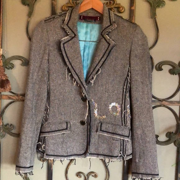 Gorgeous Spy Zone Exchange Tweed jacket Small - Picture 9 of 9